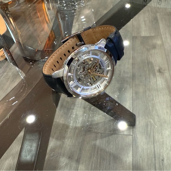 Fossil Men's Skeleton Dial Gents Fossil Townsman Watch Collection. Model: ME3041 - Picture 4 of 8